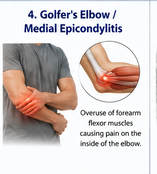 Golfer's elbow pain
